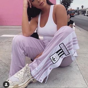 Adidas purple track pant !